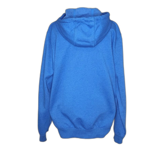 Carhartt Loose Fit Hooded Sweatshirt Hoodie Logo Sleeve Blue Men's Small - Picture 5 of 12